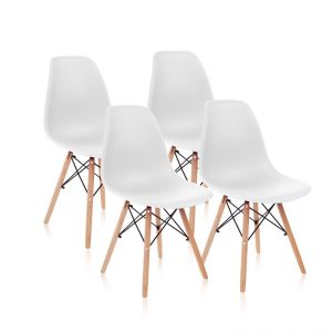 Conjunto de 4 cadeiras tower wood