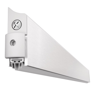 Veda porta automático sobreposta 1230 mm prateada