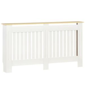 Cobertura radiador 152x19x83 cm color blanco Homcom