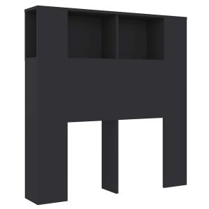 vidaXL mueble cabecero negro 100x18,5x102,5 cm