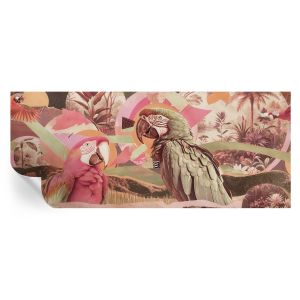 Papel de parede vinílico pássaros tropicais 250x104 tulup
