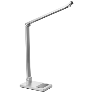 Candeeiro de secretária LED lepus com sensor de movimento prateado