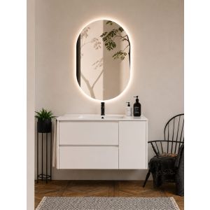 Móvel de banho com lavatório itaca sem espelho 90x45 cm branco