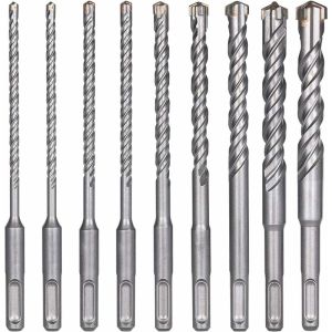 9 brocas concreto SDS-Plus 5-16mm cerâmica perfuração