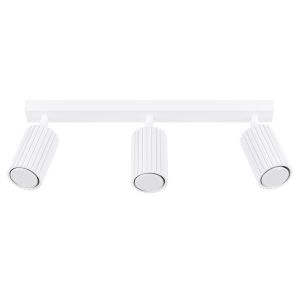 Luminária de teto karbon 3 branco alumínio 45x16.5x6.5cm
