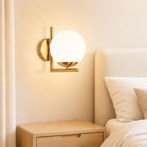 Nettlife aplique parede E27 dourado 22x20