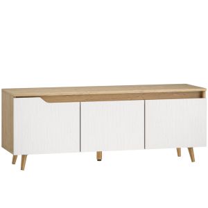 Móvel de tv 120x35x45,5 cm color marrón Homcom