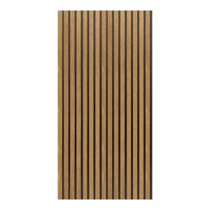 Set 8 painéis acústicos 3d vang mdf 120x60x2 cm (5,76 m²) - carvalho escuro