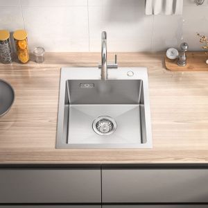Pia de cozinha - cecipa max - 40x45cm - inox escovado - 1 cuba - drenagem i