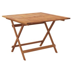 Mesa de jardim dobrável 90x90x75 cm madeira de acácia maciça