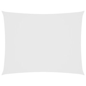 vidaXL toldo de vela rectangular tela oxford blanco 3x4 m