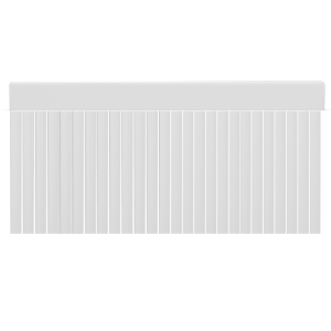 Cortina de porta PVC surca opaco branco / 90 x 210