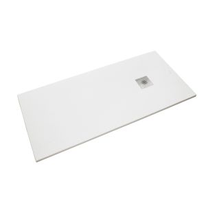 Sindesliz base de duche antiderrapante stone branco 140x70
