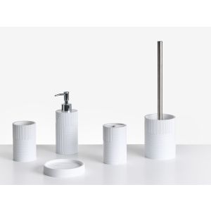 Conjunto de 5 acessórios para a casa de banho sepahua branco