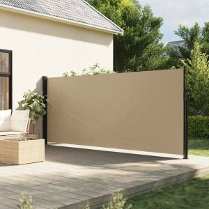 Toldo lateral retrátil 160x300 cm bege egw967289