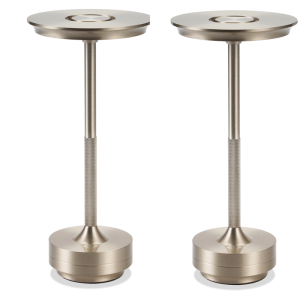 Nettlife candeeiro de mesa prateado LED 27x12.8