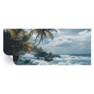 Papel parede adesivo praia exótica 250x104 tulup