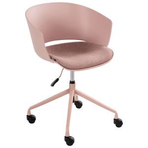 Cadeira de escritório gleeful tecido rosa