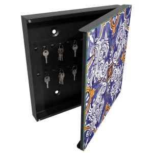 Caixa para chaves decorativa 30x30x5, abertura à direita tulup