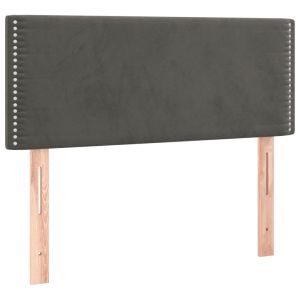vidaXL cabecero de terciopelo gris oscuro 100x5x78/88 cm