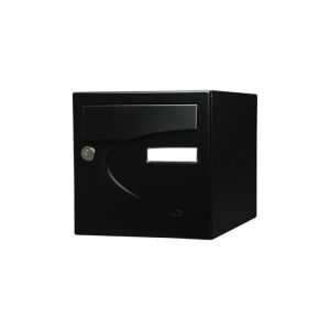 Caixa de correio preferencial 1 porta preto fosco 9005 - renz