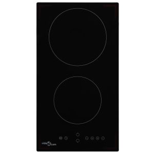 vidaXL vitrocerámica con 2 quemadores control táctil 3000 w