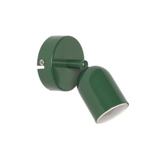 Aplique De Parede Verde Em Metal GU10 Orientável Para Interior Moderno