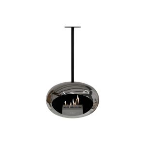 Lareira bioetanol suspensa sky chromed silver 3