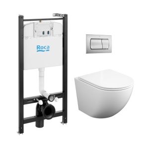 Pack grohe rapid sl branco alpino + sanita round smart 52 tornado