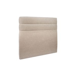 Cabeceira 180 cm lignes - tela fosca bege tecido castanho - bege castanho