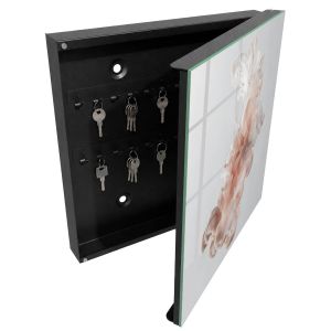 Caixa para guardar chaves decorativa 30x30x5, abertura à direita tulup