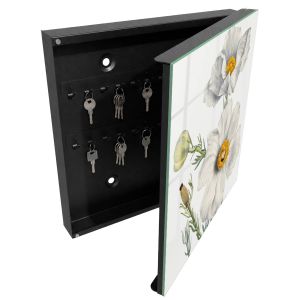 Caixa para guardar chaves decorativa 30x30x5, abertura à direita tulup