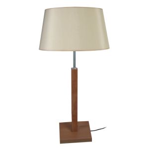 Candeeiro de mesa  madeira   hod  escura  d30 cm