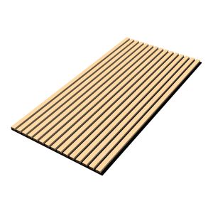Set 16 painéis acústicos 3d vang mdf 120x60x2 cm (11,52 m²) - carvalho