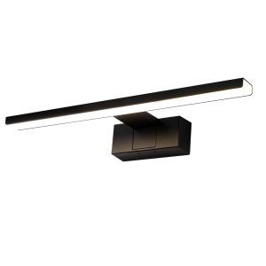 Nettlife aplique para espelho preto LED 60x5