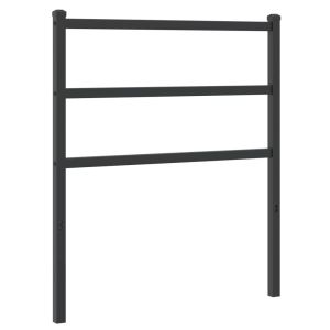 vidaXL cabecero de metal negro 80 cm