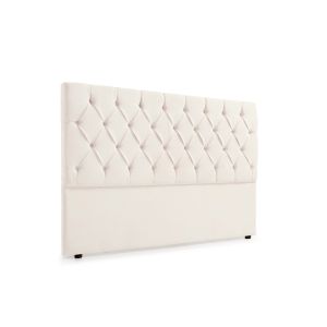 Cabeceira estofada capri aqualine 90x120x12 cm - bege - moonia