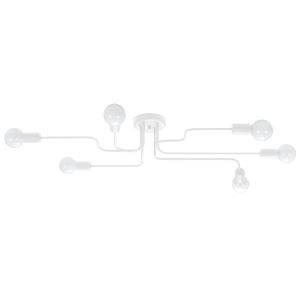 Lámpara de techo vector 6 blanco acero 80x15.5x64cm