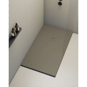 Base de duche poaLGi 75x150 cm castanho tundra - série hos's