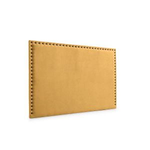 Cabeceira estofada modena duo aqualine 90x120x8 cm - mostarda - moonia