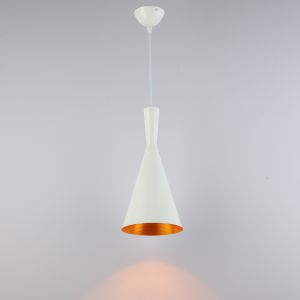 Lâmpada suspensa retro industrial alumínio branco, altura ajustável, E27
