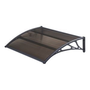 Toldo exterior mellerud para portas com proteção 150x100 cm Castanho