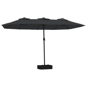 Helloshop26 - guarda-sol duplo - com LED e uv - 449 cm