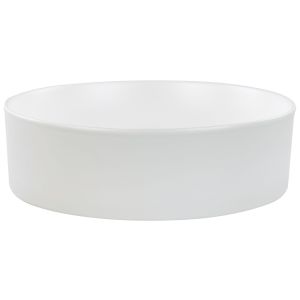 Lavatório de bancada tebar ⌀ 40 cm cerâmica branco creme
