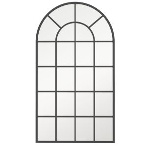 Espelho de parede 65x2,5x110 cm metal, vidro e mdf Homcom, casa - decoração