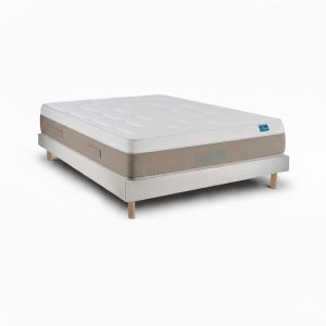 Conjunto colchão e base leafsleep cloud cotton 200x80cm 58cm