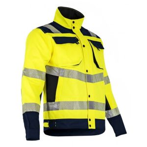Blusão de reflexão alta visibilidade t.m amarelo/marinho - lma - 2219