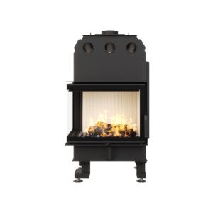 Lareira de canto inserir abertura esquerda energy 65x50x47 (14,5 kw) eco