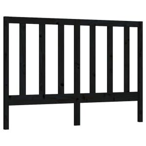 vidaXL cabecero de cama madera maciza de pino negro 166x4x100 cm