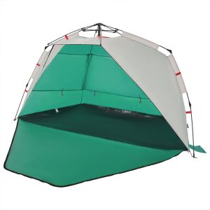 Tenda praia 3 pessoas libertação rápida impermeável verde mar